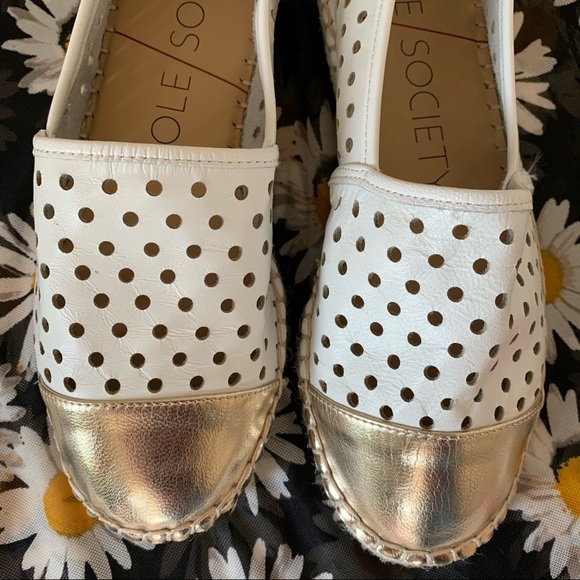 Sole Society Elodie Perforated Espadrille Flats - Picture 5 of 9